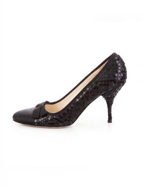 PRADA Satin/Sequin Heels